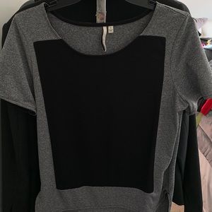 Casual Black and Grey top